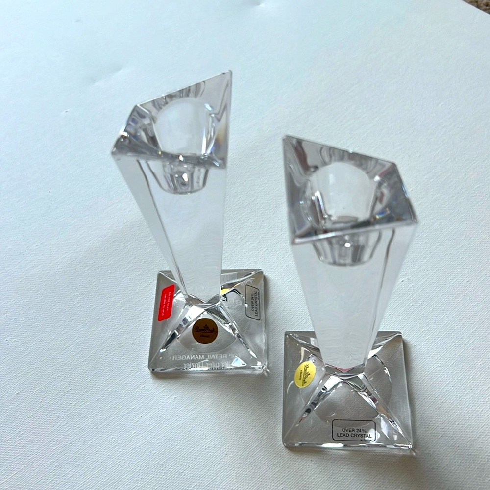 Rosenthal crystal candle holders